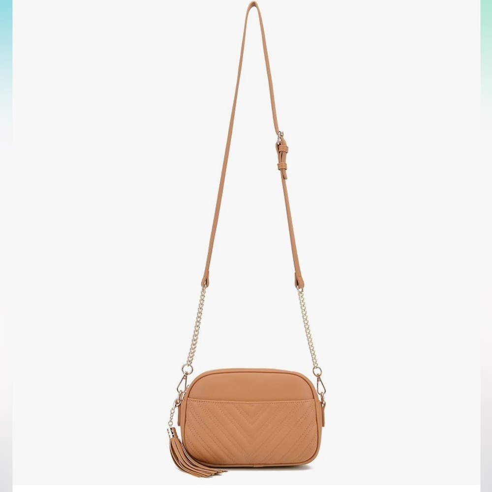 NWT Lola Mae Quilted Crossbody Bag, Trendy Design Shoulder Purse